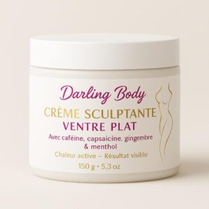Crème chauffante sculptante Darling Body - ventre plat - pot 150g